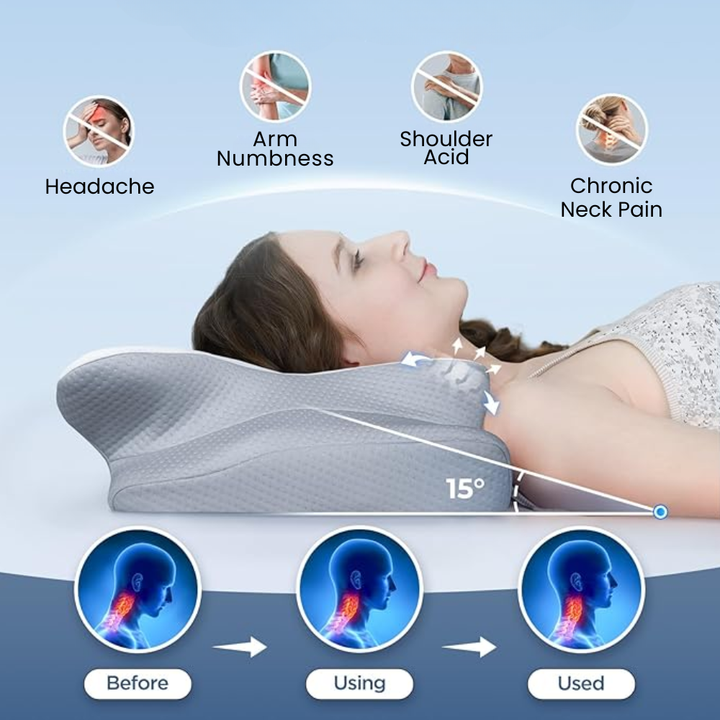 Anti-Snore Memory Foam Sleep Pillow