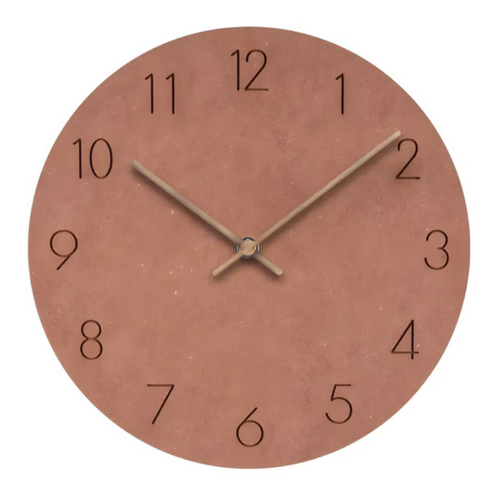 Large Wooden Wall Clock – Minimalist Design with Silent Movement | Kalsten