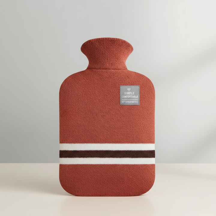 Hot water bottle 2L with knitted cover | Kalsten