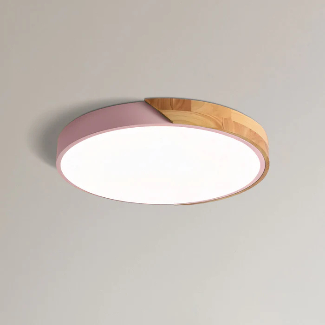 Wood LED Ceiling Lamp – Energy Efficient