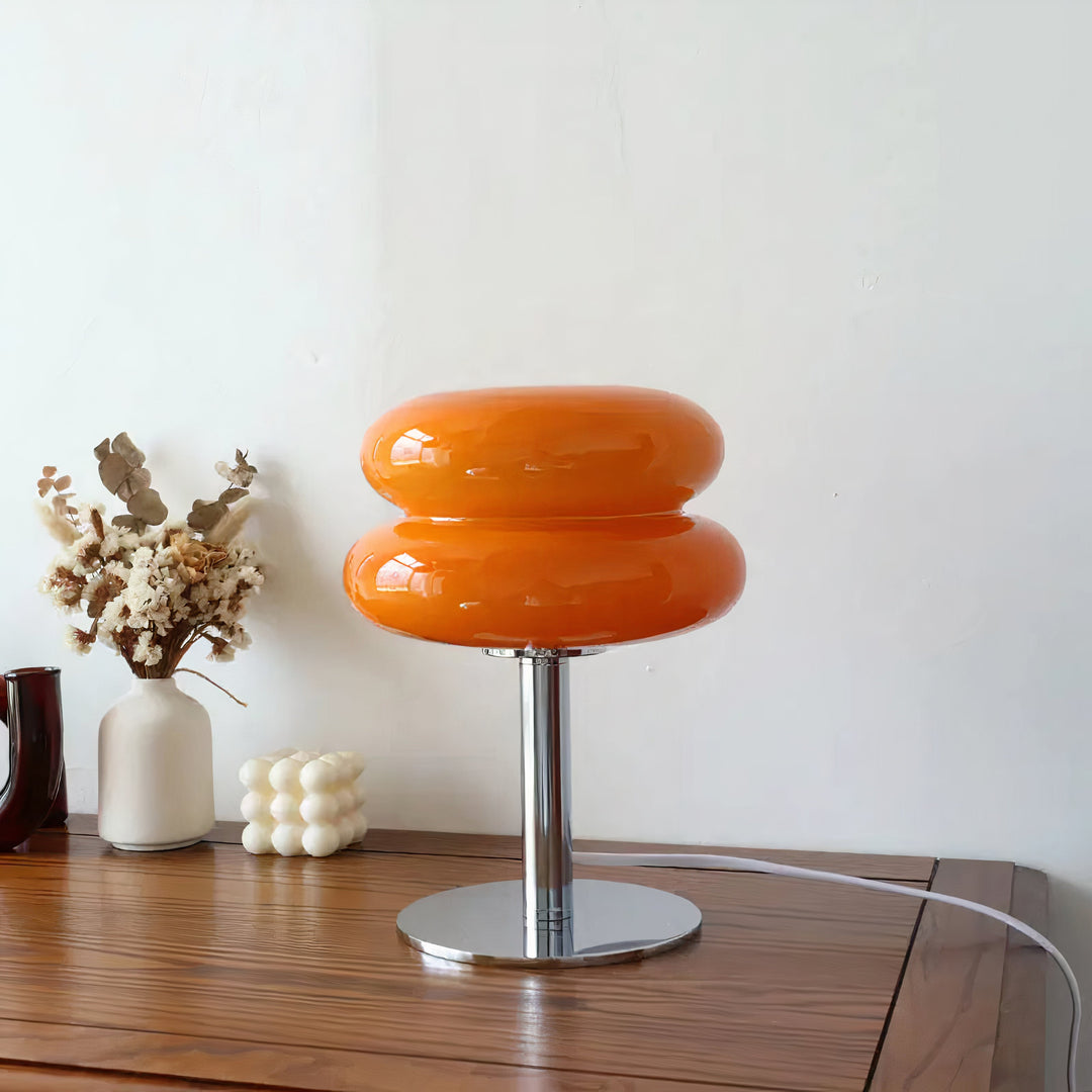 Retro Glass Shade Table Lamp Noxord