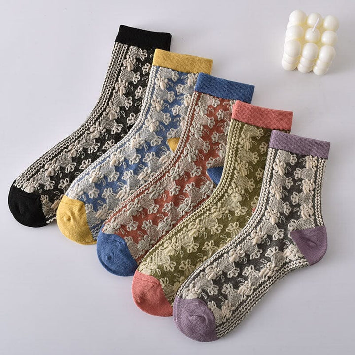 Kalsten | Women's Floral Cotton Socks (10 Pairs)
