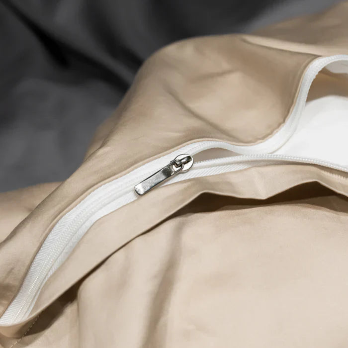 Satin Cotton Embroidered Bedding Set - Luxora | Kalsten