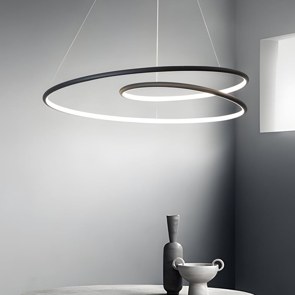 Modern LED chandelier with dimming function – pendant light for dining room and living room | Kalsten