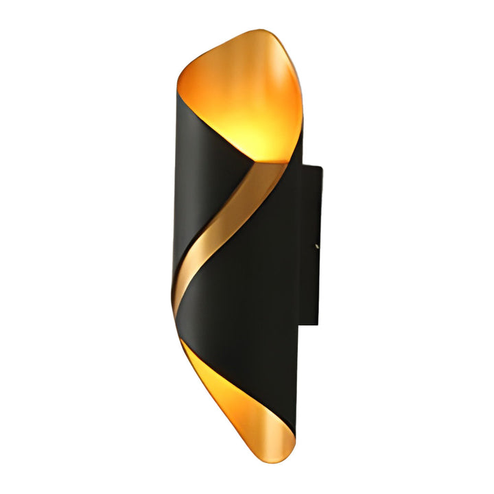 Modern Black Aluminum Outdoor Wall Lamp Kalsten