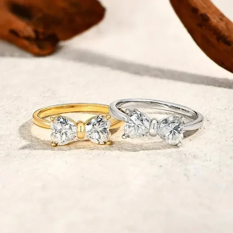 Noxord | S925 Moissanite Feminine Bow Ring
