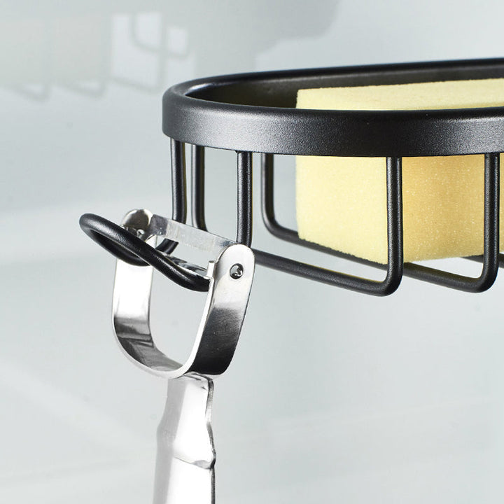Kalsten | Shower holder for Shampoo & Soap – Stainless Aluminium – Silver or Black – No Drilling
