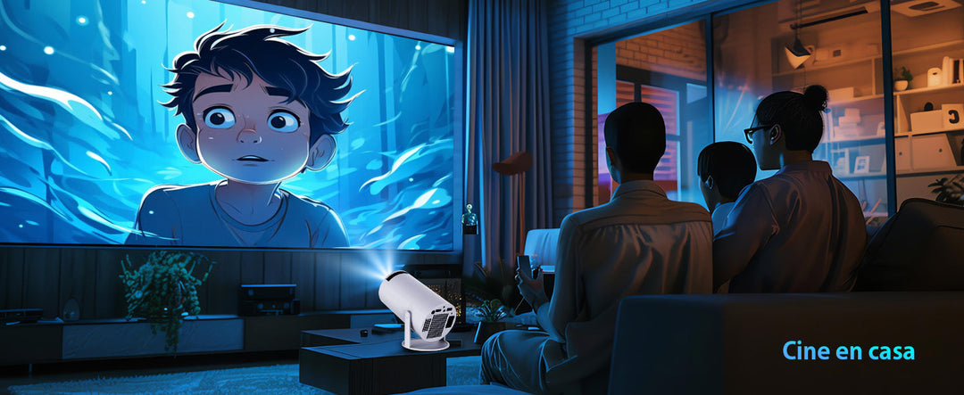 VisionCast 130X – Portable Mini Projector with Android 12 and 130 Inch Projection | Kalsten
