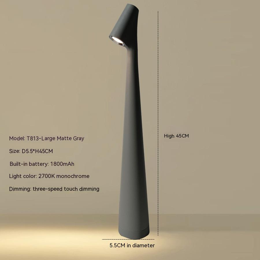 Table Lamp Modern Red Metal LED Light | Noxord