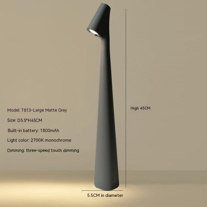 Table Lamp Modern Red Metal LED Light | Noxord