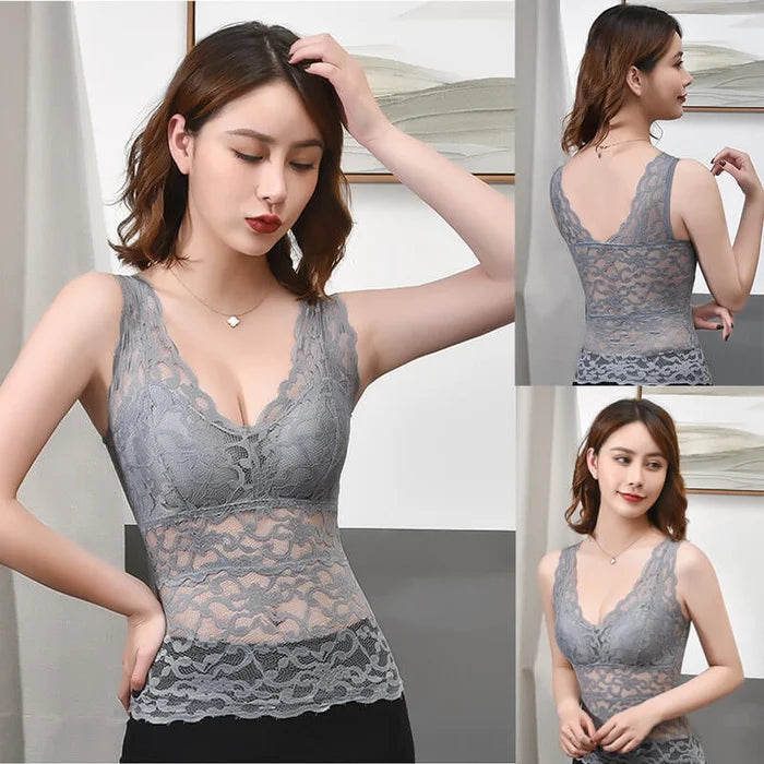 Kalsten | Lace Vest With Breast Pads