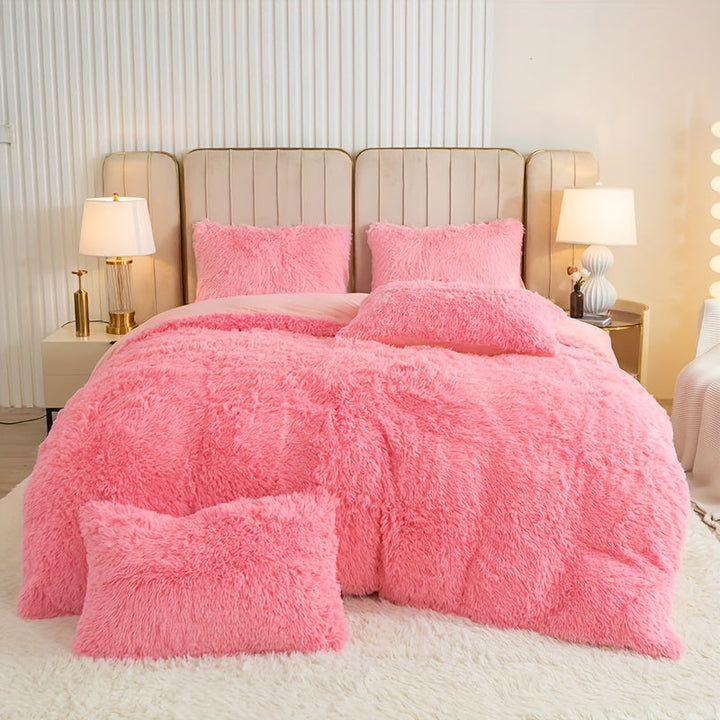 Ultra Soft Plush Duvet Cover Set with Zipper - Luxury & Comfort Kalsten