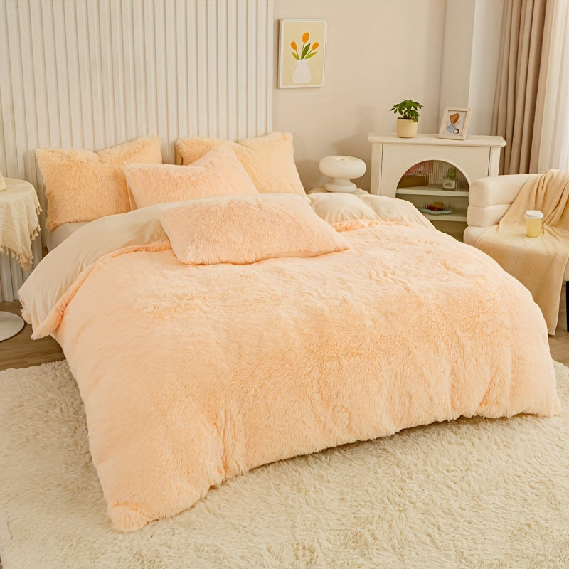 Ultra Soft Plush Duvet Cover Set with Zipper - Luxury & Comfort Kalsten