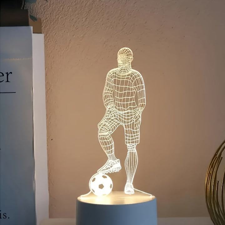 SportGlow - LED Table Lamp with 3D Football Design Kalsten