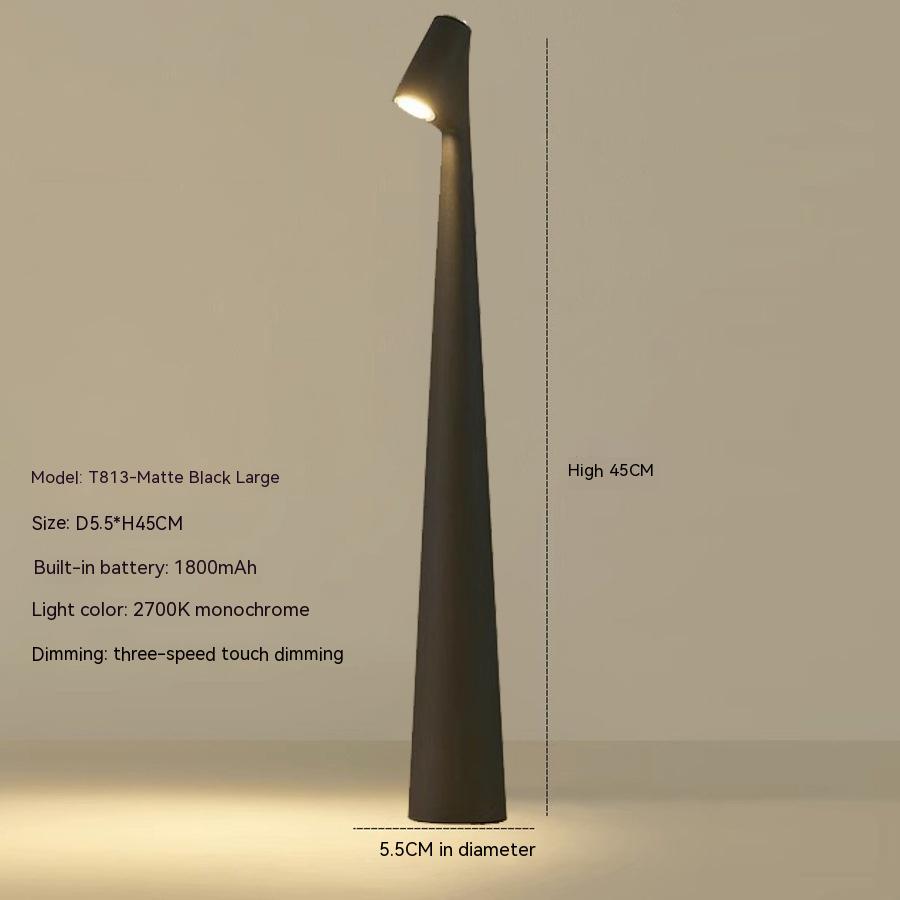Table Lamp Modern Red Metal LED Light | Noxord