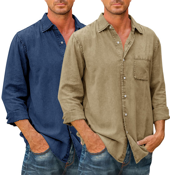 Kalsten | Long sleeve button shirt for men
