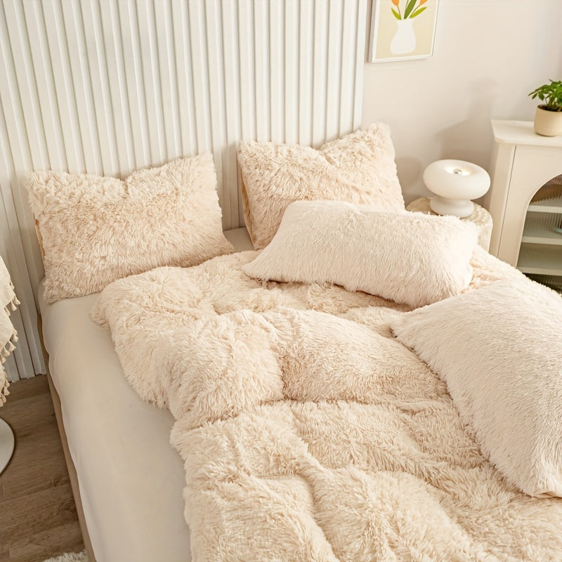 Ultra Soft Plush Duvet Cover Set with Zipper - Luxury & Comfort Kalsten