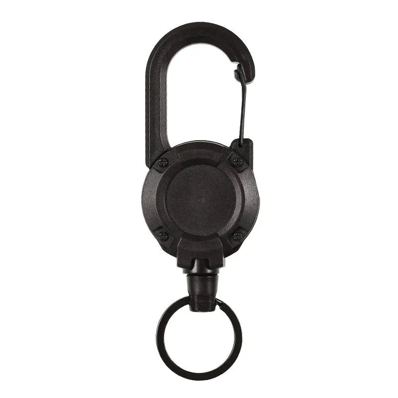 Tactical Anti-theft Metal Cable Keychain Retractable Automatic Outdoor Luya | Kalsten