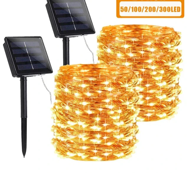 Solar-powered string lights for outdoors – Charming LED decorative lighting | Kalsten