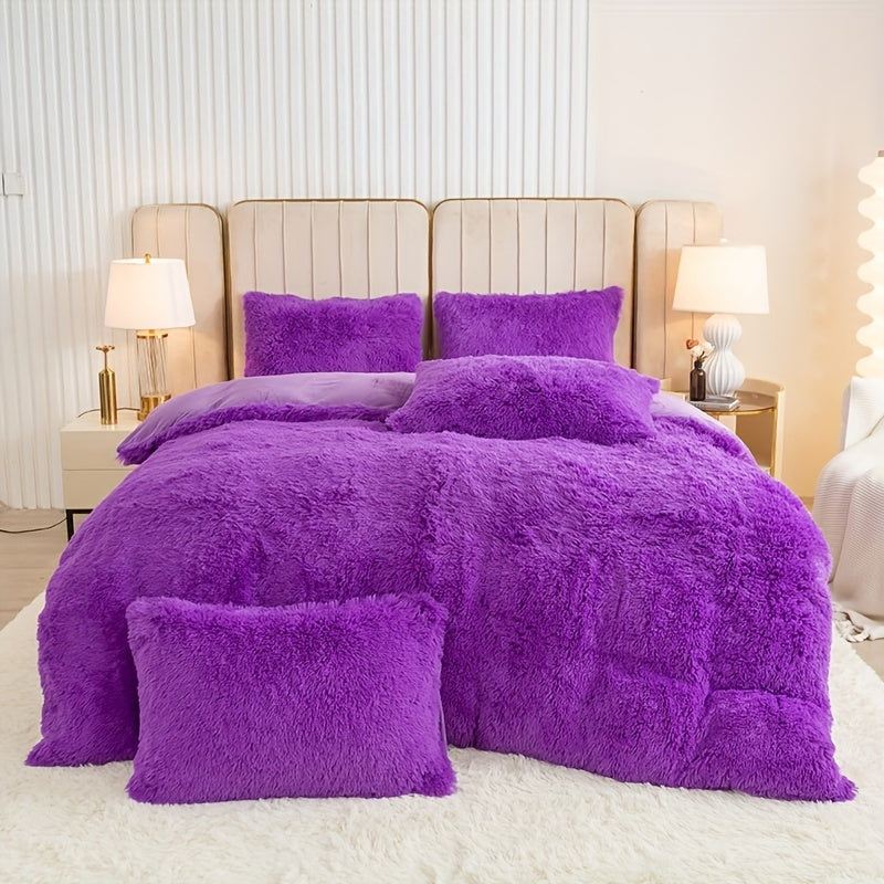 Ultra Soft Plush Duvet Cover Set with Zipper - Luxury & Comfort Kalsten