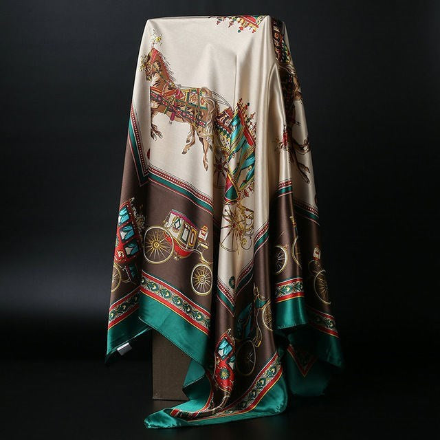 Kalsten | Large square scarf Simulation silk scarf All-match scarf Scarf