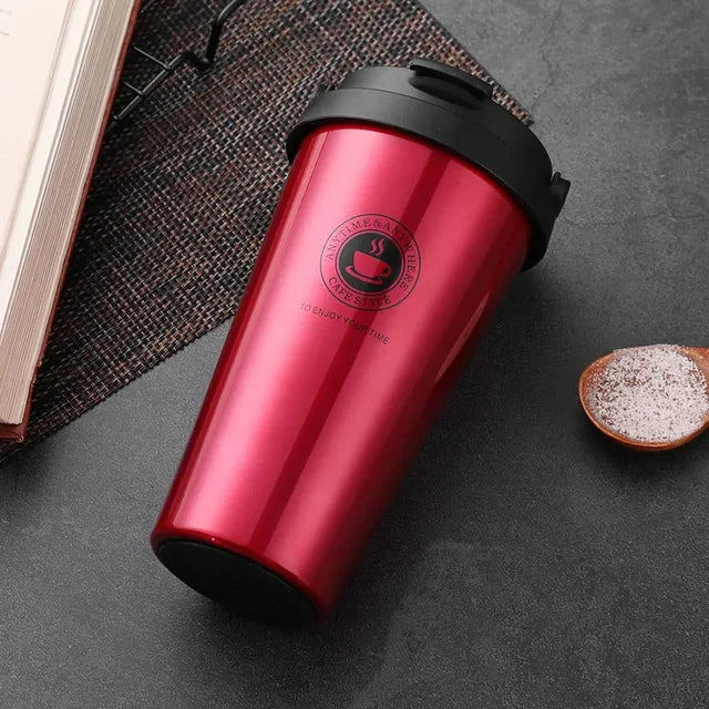 Kalsten | WarmCold Insulation Cup – Stainless Steel Travel Mug 500 ml with Slide Lid