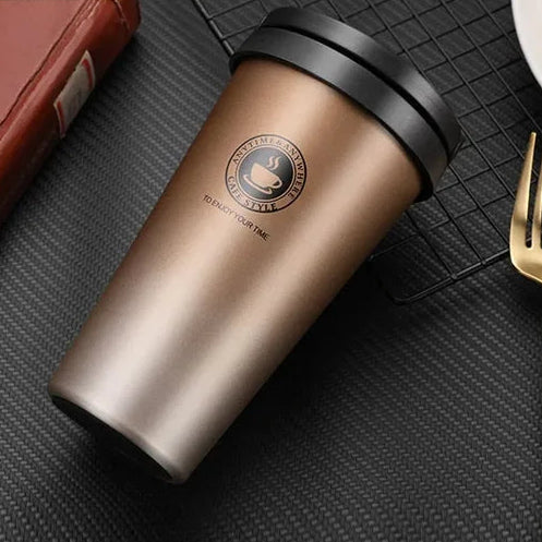 Kalsten | WarmCold Insulation Cup – Stainless Steel Travel Mug 500 ml with Slide Lid