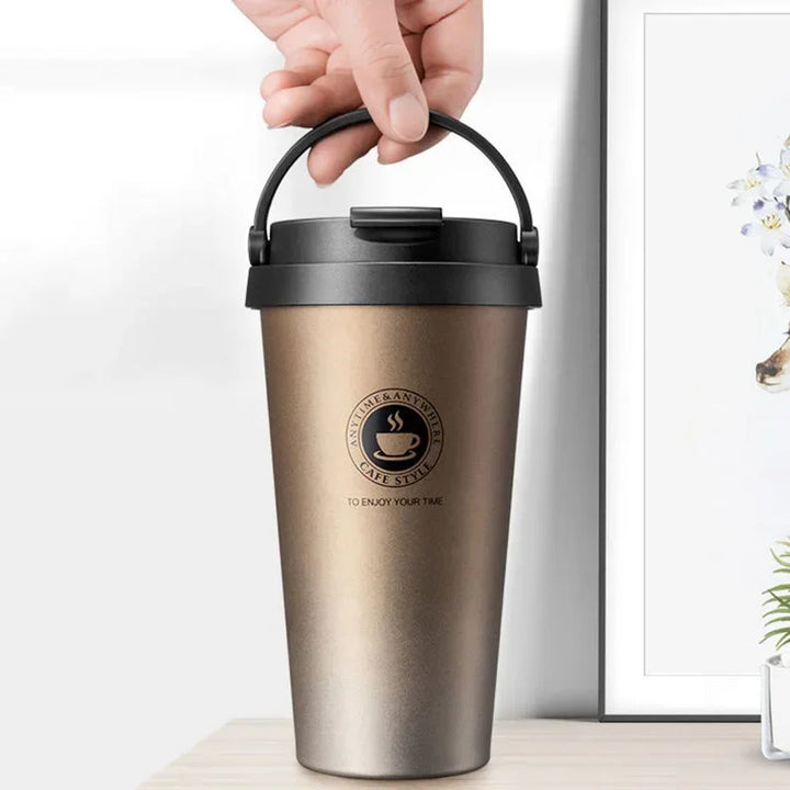 Kalsten | WarmCold Insulation Cup – Stainless Steel Travel Mug 500 ml with Slide Lid