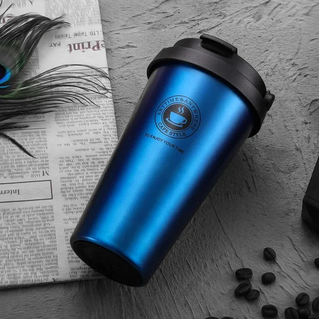 Kalsten | WarmCold Insulation Cup – Stainless Steel Travel Mug 500 ml with Slide Lid