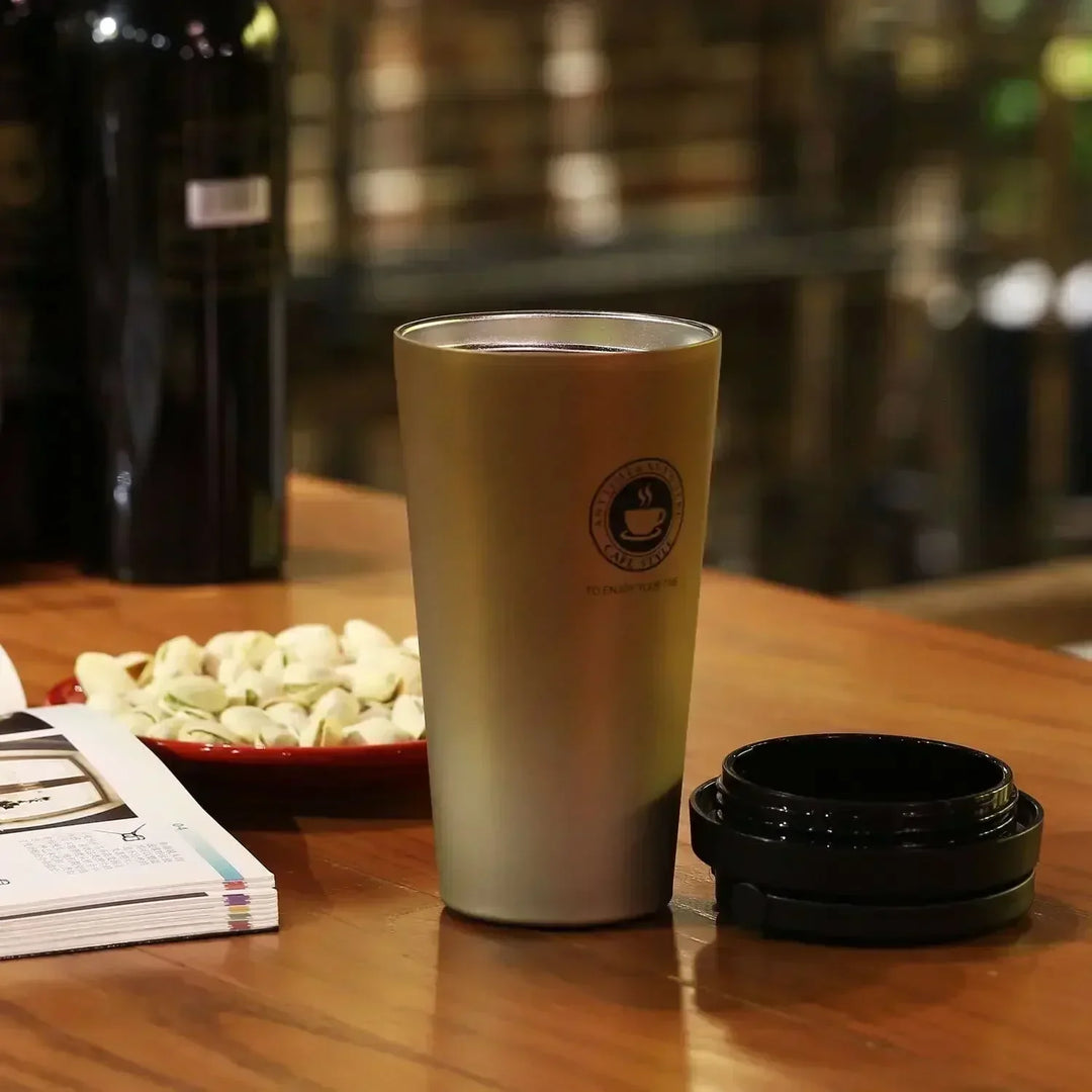 Kalsten | WarmCold Insulation Cup – Stainless Steel Travel Mug 500 ml with Slide Lid