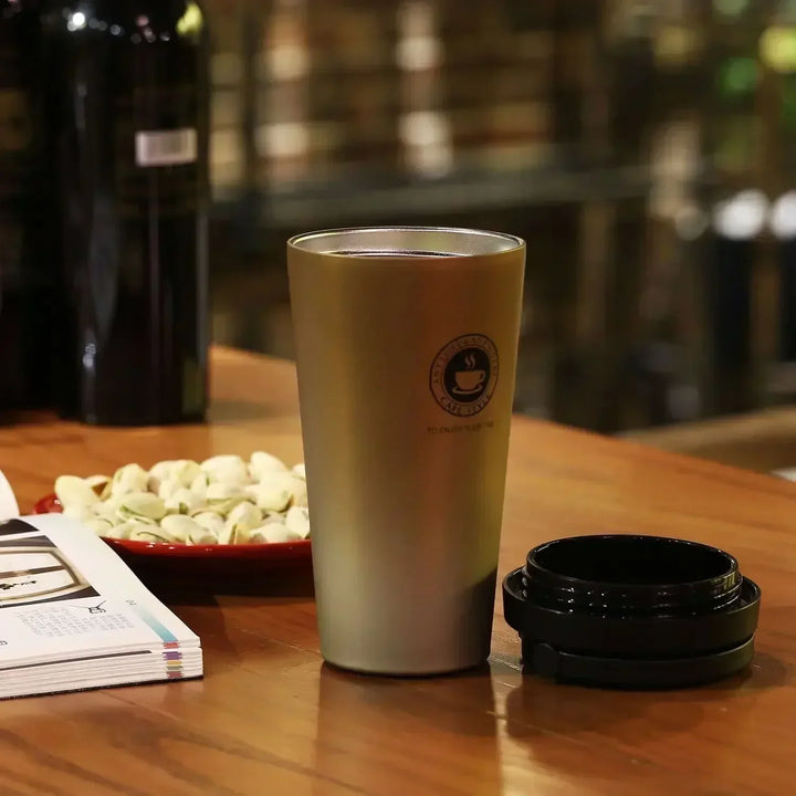 Kalsten | WarmCold Insulation Cup – Stainless Steel Travel Mug 500 ml with Slide Lid