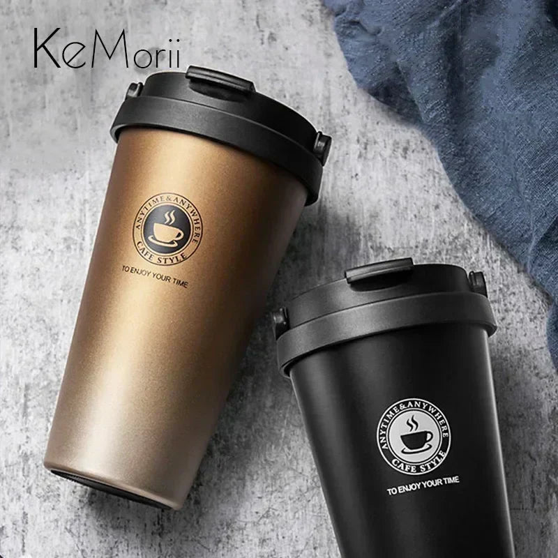WarmCold Insulation Mug – Stainless Steel Travel Mug 500 ml with Sliding Lid | Kalsten