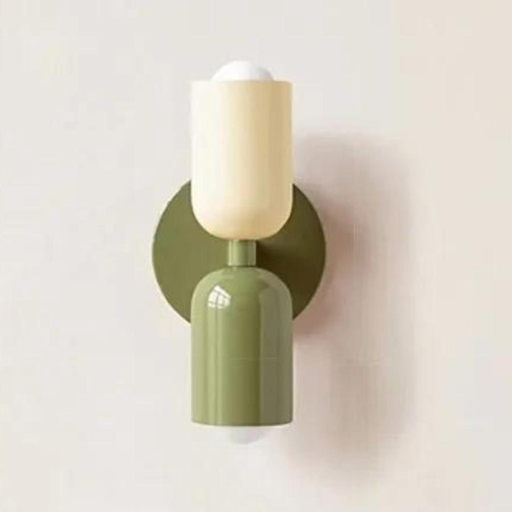 Modern Glass Double Shade Wall Lamp