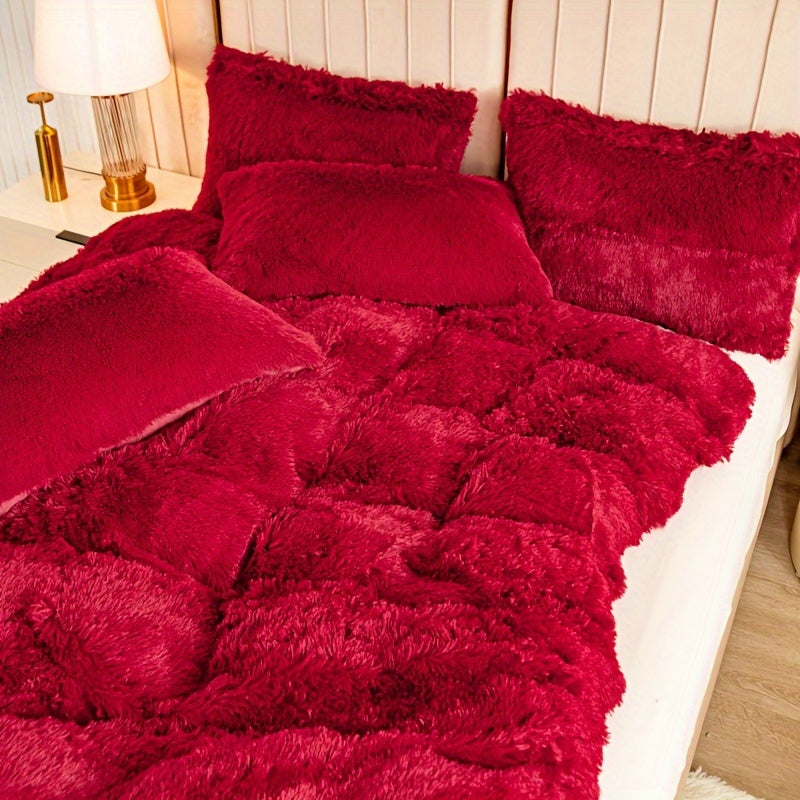 Ultra Soft Plush Duvet Cover Set with Zipper - Luxury & Comfort Kalsten