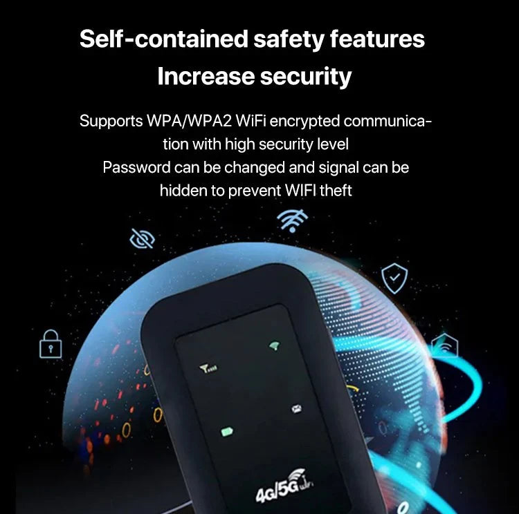 Kalsten | Portable 5G WiFi Router – High-Speed Mobile Wireless Internet Hotspot