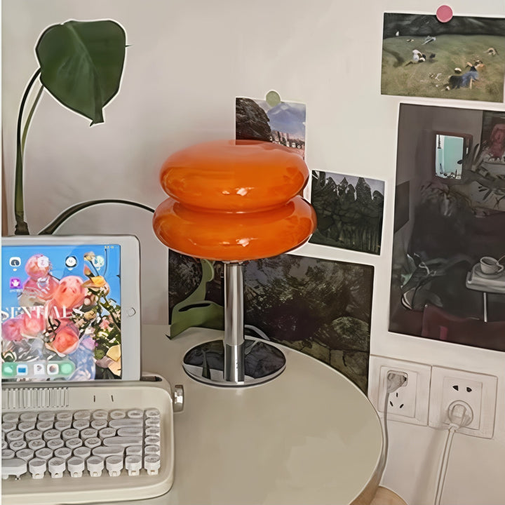 Retro Glass Shade Table Lamp Noxord
