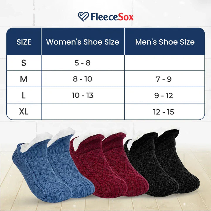 Kalsten | Fleece-Lined Non-Slip Thermal Slippers Socks
