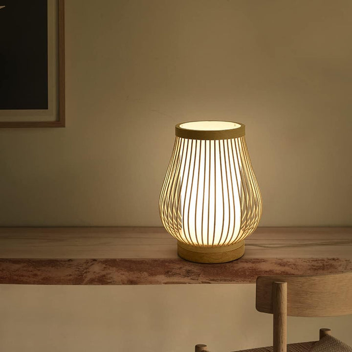 Zen-Inspired Bamboo Table Lamp for Bedroom and Living Room | Noxord