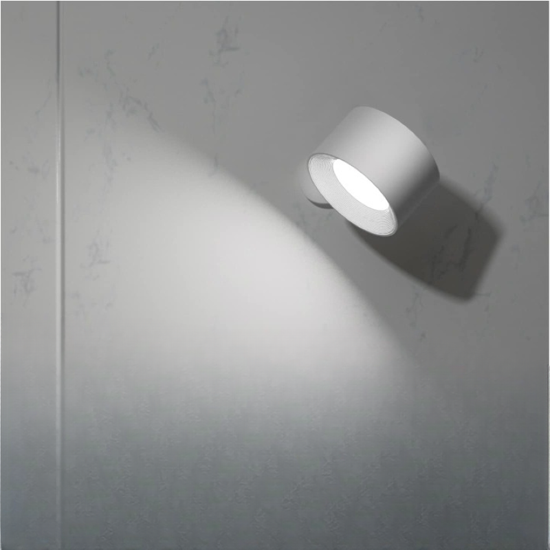 LED Wall Lights, Wall-mounted Lamps with Rechargeable Battery, 3 Color Temperatures & 3 Brightness Levels, 360° Rotatable Magnetic Ball, Wireless Wall Lights for Study, Reading, Nightstand | Noxord