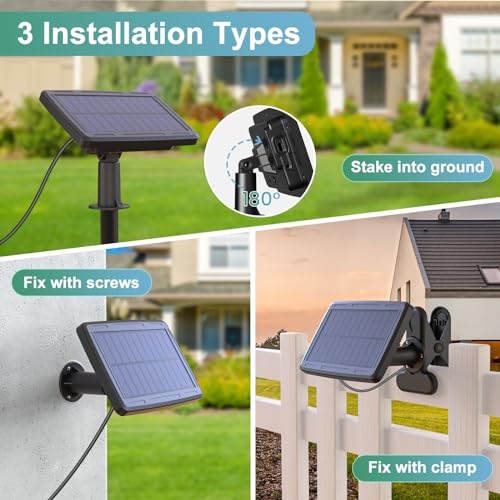 Kalsten | 52FT Solar String Lights for Outdoor with Remote Control, Warm White