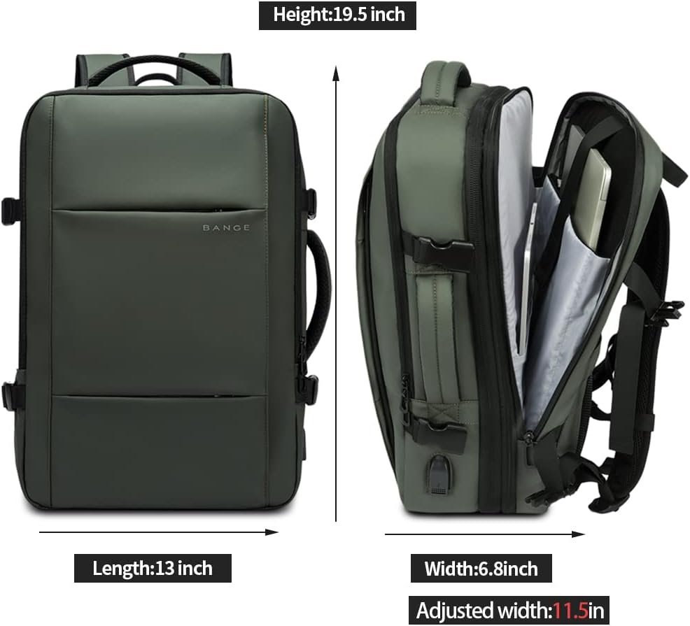 Expandable 26–45L Waterproof Travel Backpack with Laptop Sleeve & Duffle Carry | Kalsten