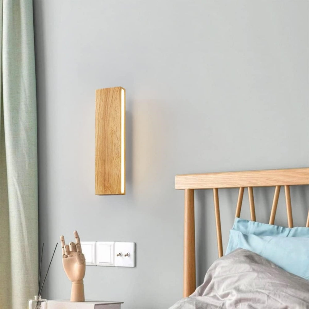 Rotatable Wooden LED Wall Lamp Noxord