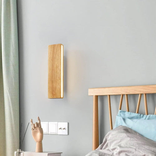 Rotatable Wooden LED Wall Lamp Noxord