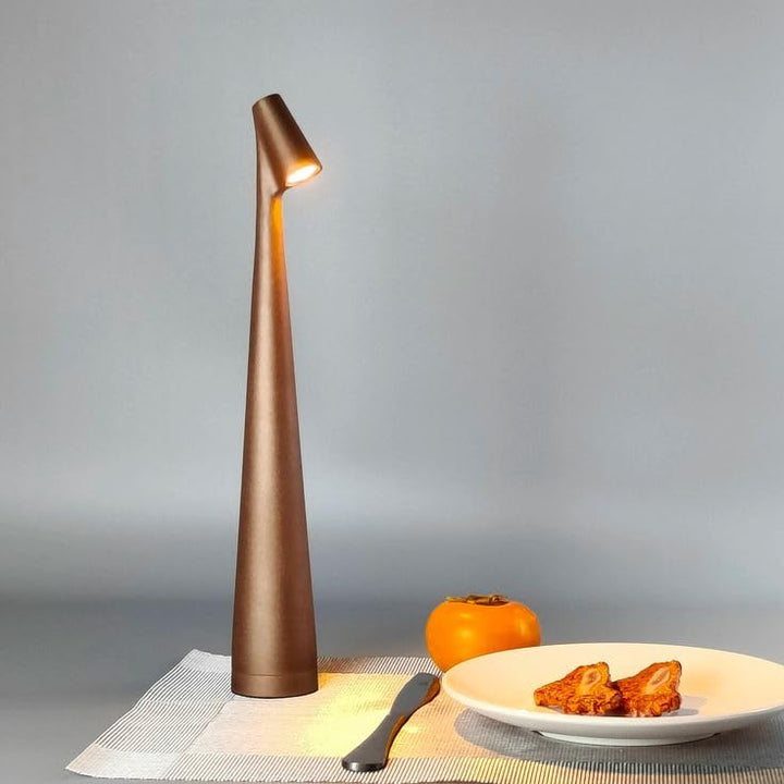 Table Lamp Modern Red Metal LED Light | Noxord