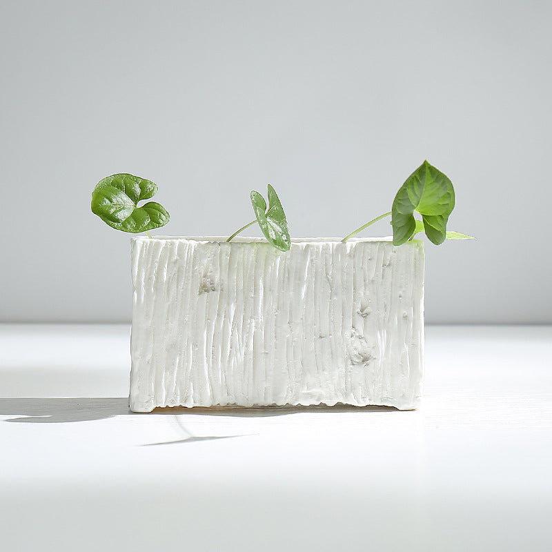 Textured Modern Ceramic Plant Pot