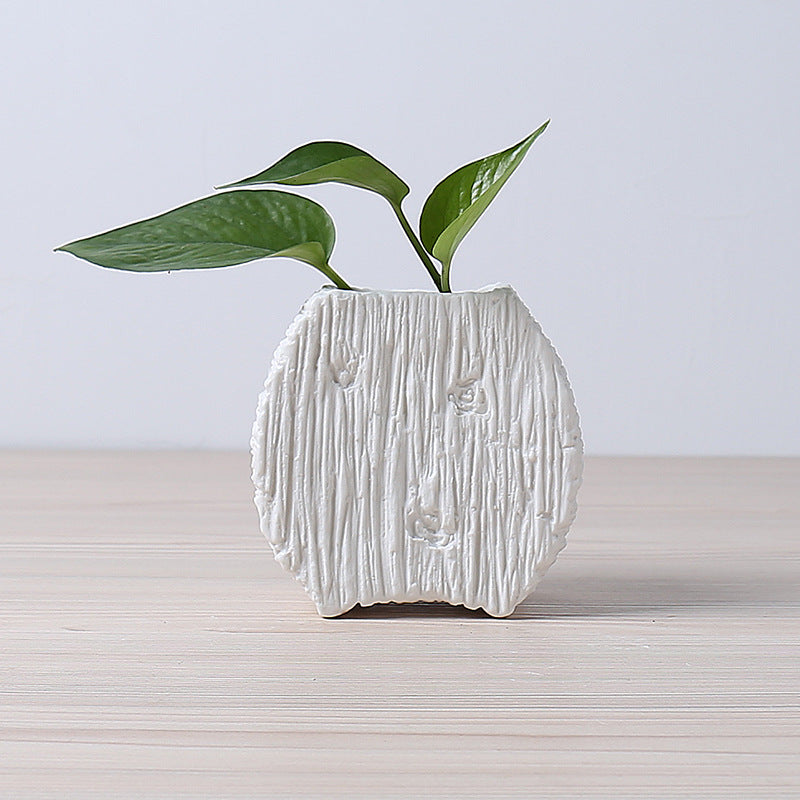 Textured Modern Ceramic Plant Pot