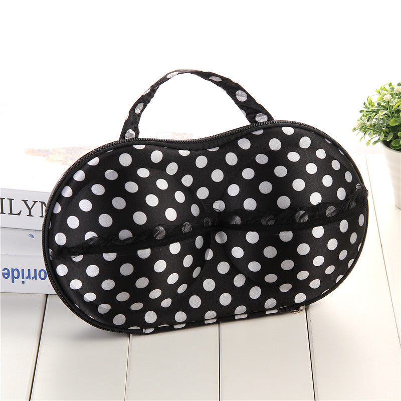 Polka Dot Travel Makeup Organizer Case Kalsten