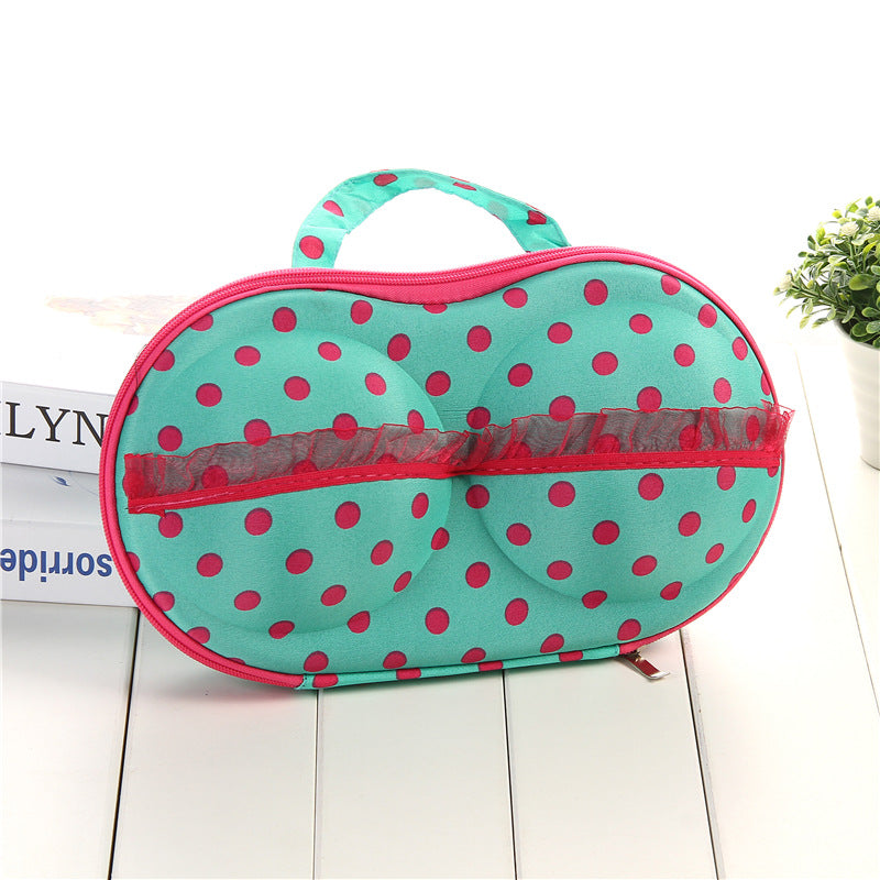 Polka Dot Travel Makeup Organizer Case Kalsten