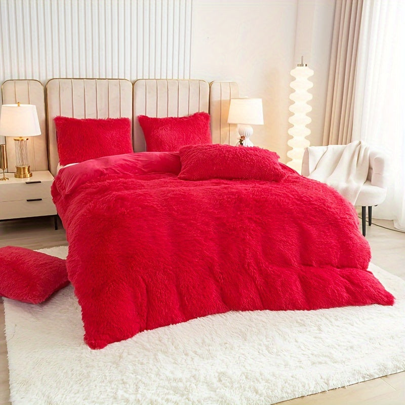 Ultra Soft Plush Duvet Cover Set with Zipper - Luxury & Comfort Kalsten