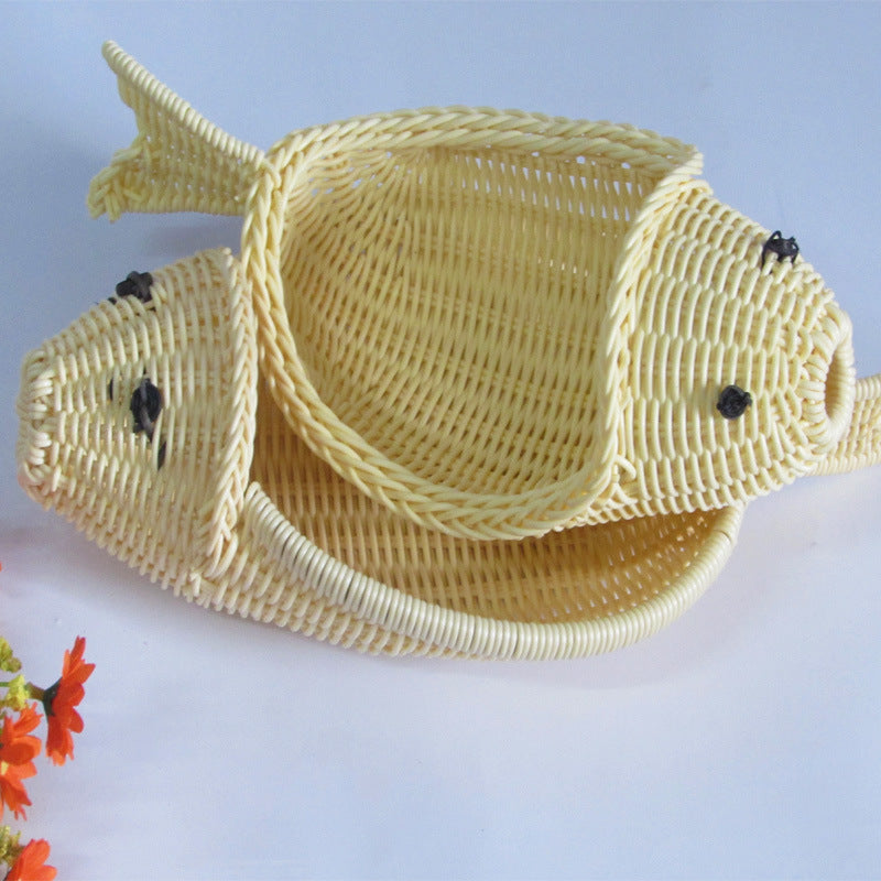 Decorative Fish-Shaped Woven Basket Kalsten